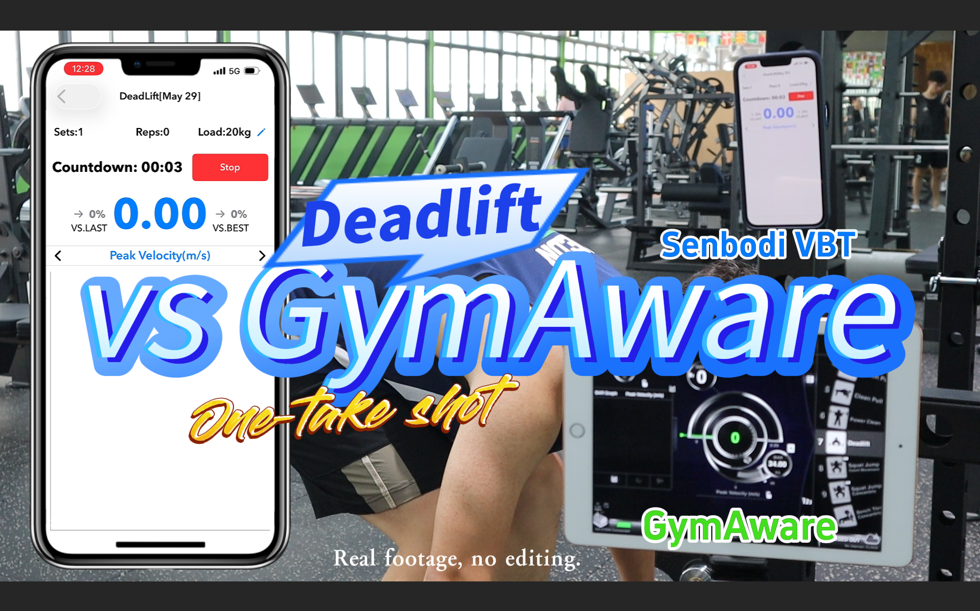 Load video: Real Test: Senbodi vs GymAware